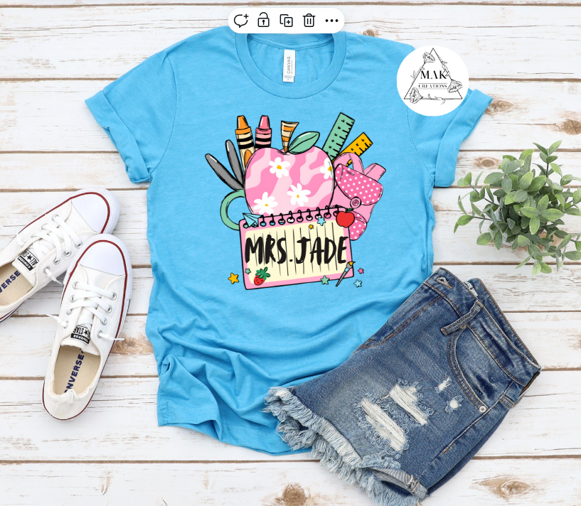 Personalized Flower Apple with Supplies