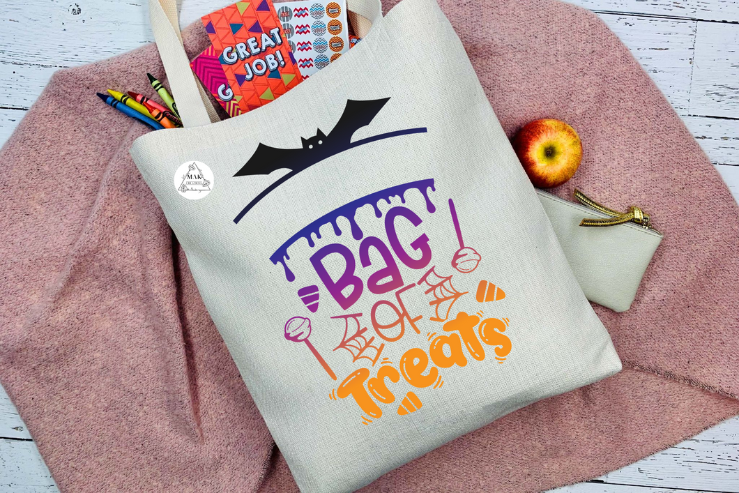 Bag Of Treats Tote (Colored Font)