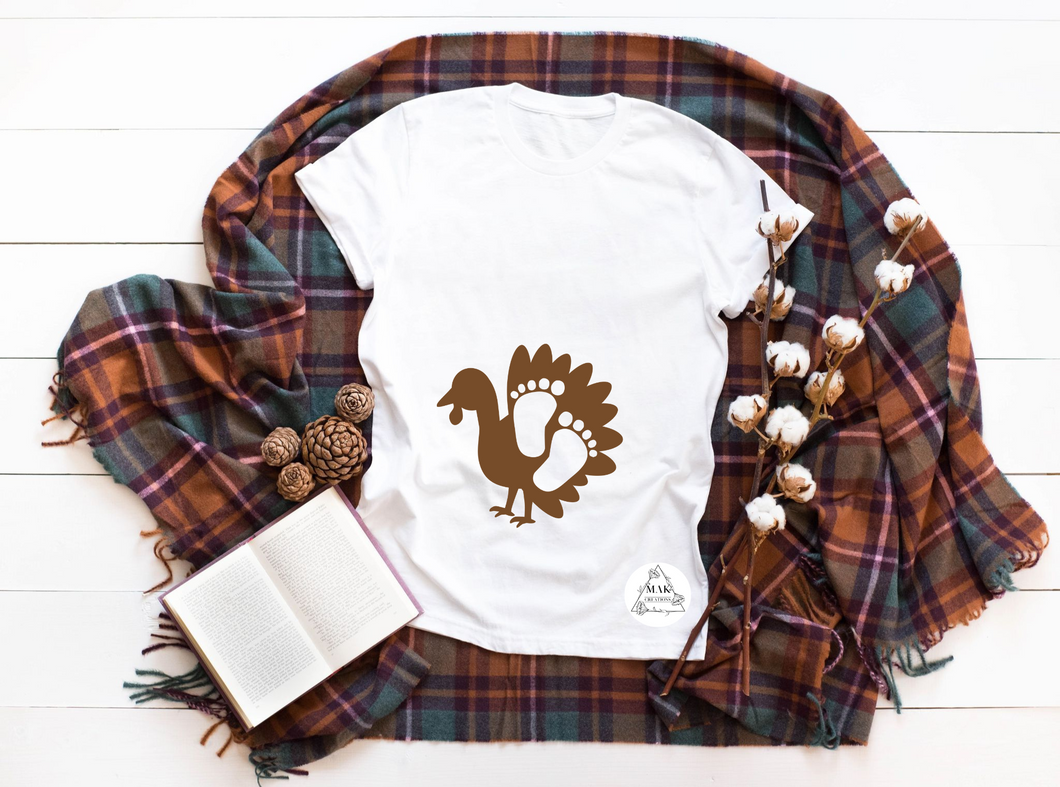 Turkey with Foot Prints (AVAILABLE IN ALL SIZES)