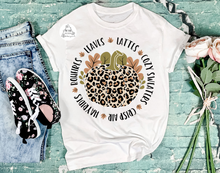 Load image into Gallery viewer, Bonfires, Leaves, Lattes Leopard Pumpkin (AVAILABLE IN ALL SIZES)
