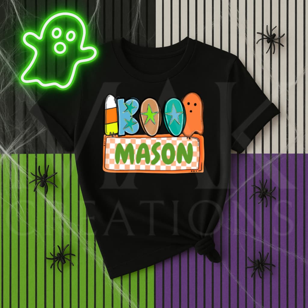 Orange Boo (boy) (Personalized)