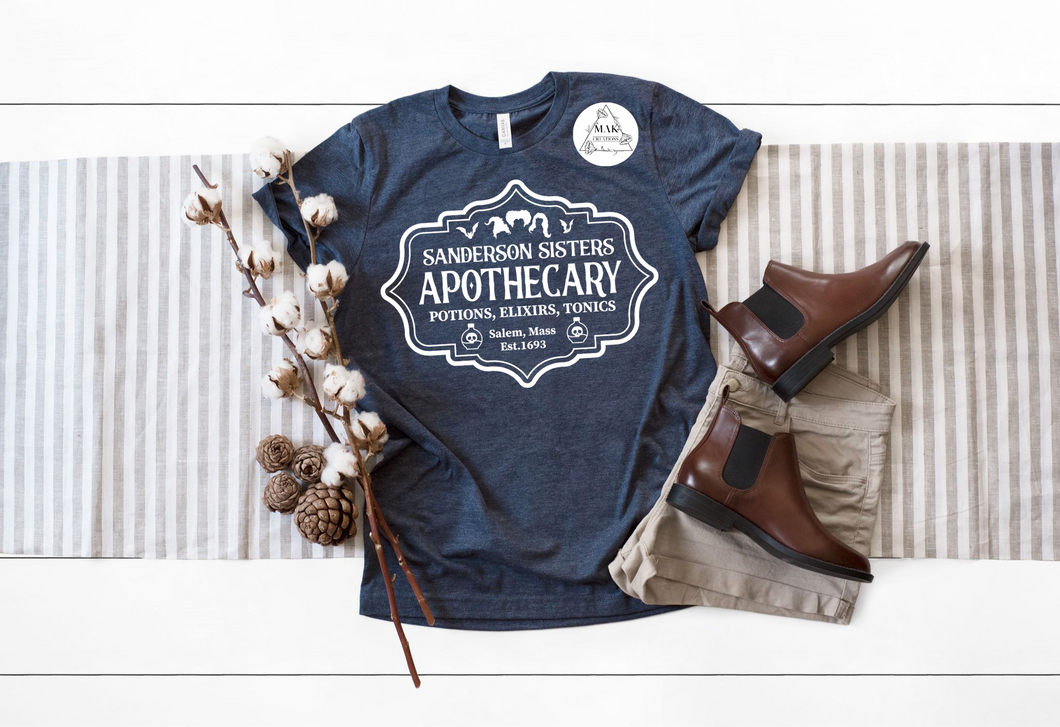 Apothecary (white) (AVAILABLE IN ALL SIZES)