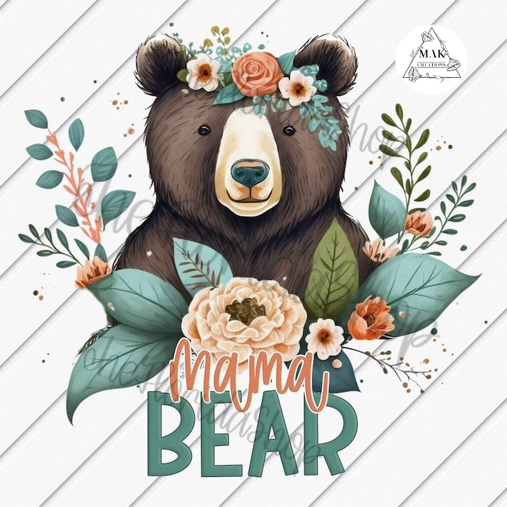 Mama Bear Floral (AVAILABLE IN ALL SIZES)