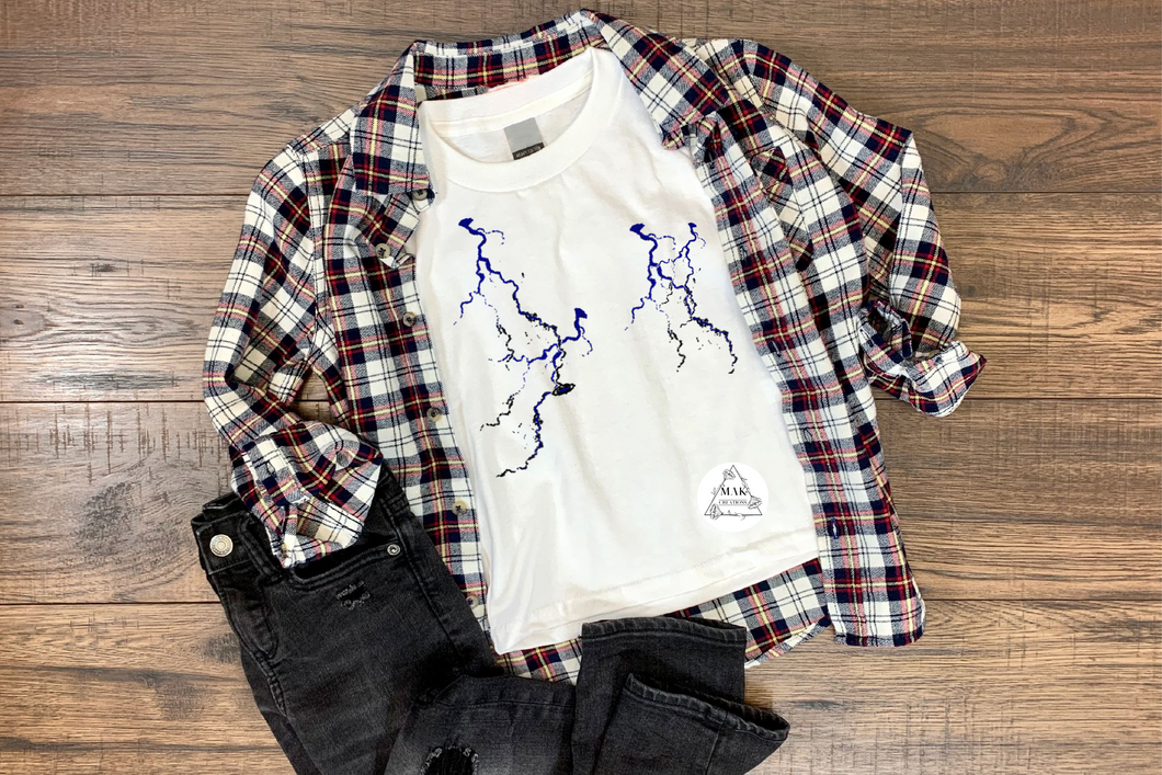 Blue and Black Squiggles (AVAILABLE IN ALL SIZES)