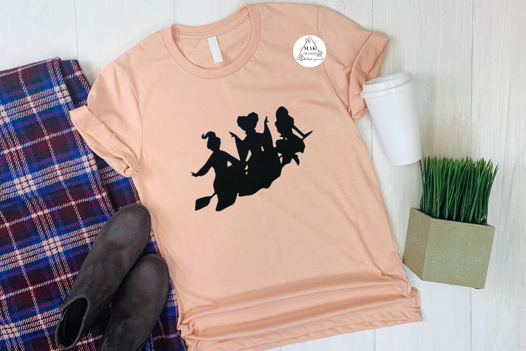 Three Witches on Broomstick (AVAILABLE IN ALL SIZES)