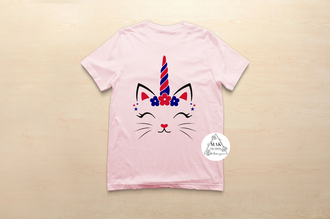Patriotic Unicorn Cat #2