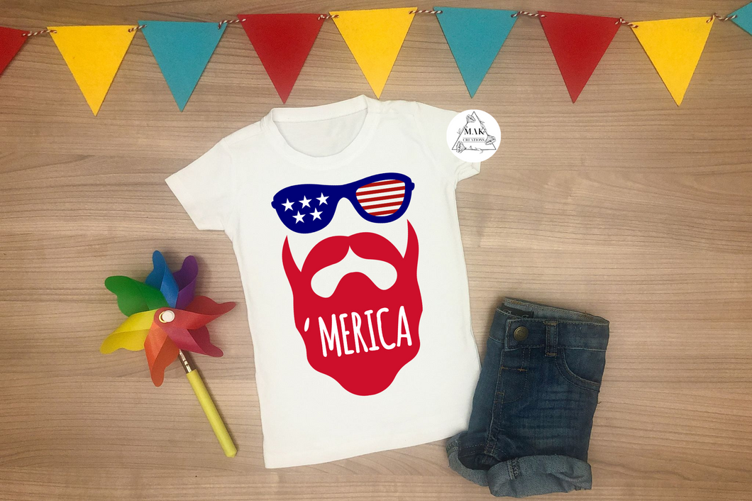 Patriotic Bearded Man #1
