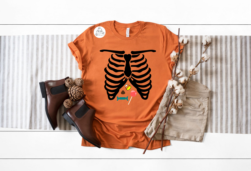 Skeleton with Candy (AVAILABLE IN ALL SIZES)