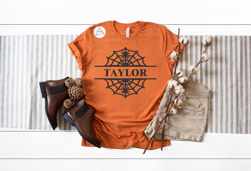 Spider Web Frame (Can Be Personalized) (AVAILABLE IN ALL SIZES)