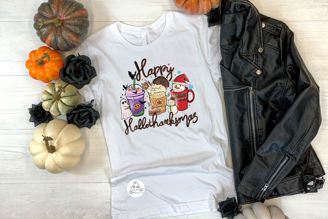 Happy HalloThanksMas #2 (AVAILABLE IN ALL SIZES)