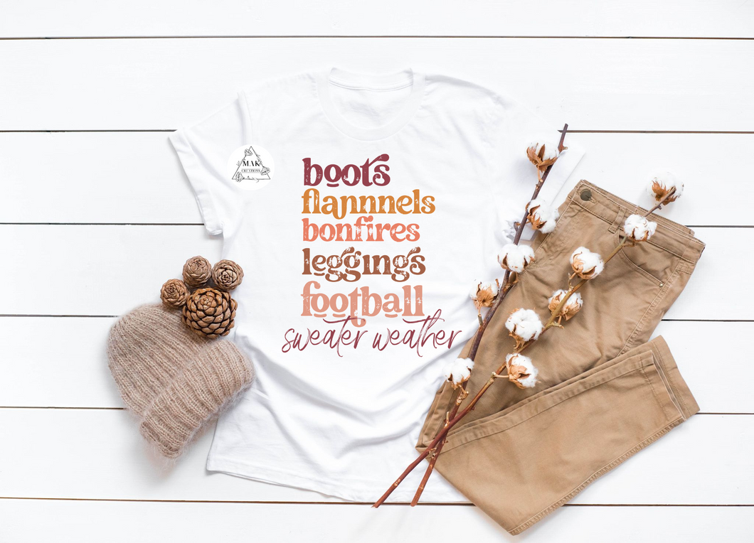 Boots, Flannels, Bonfires (AVAILABLE IN ALL SIZES)
