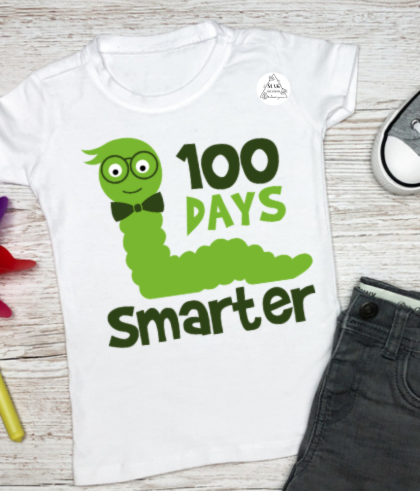 100 Days Smarter (green worm)