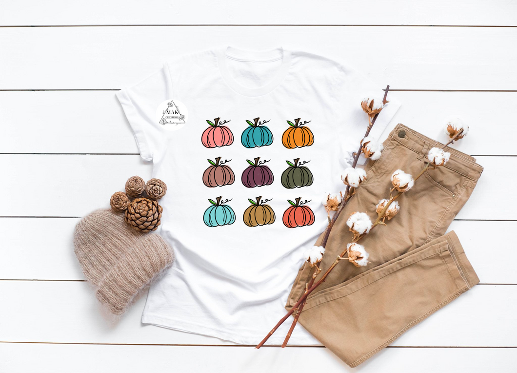 Colorful Pumpkins (AVAILABLE IN ALL SIZES)