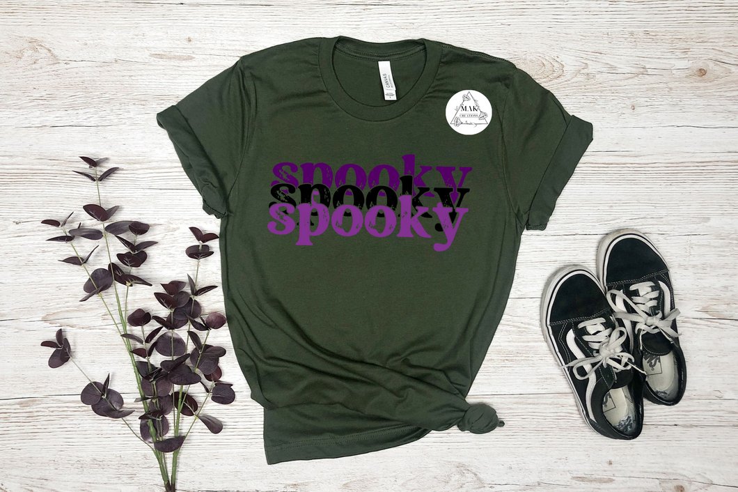 Spooky (black and purple) (AVAILABLE IN ALL SIZES)