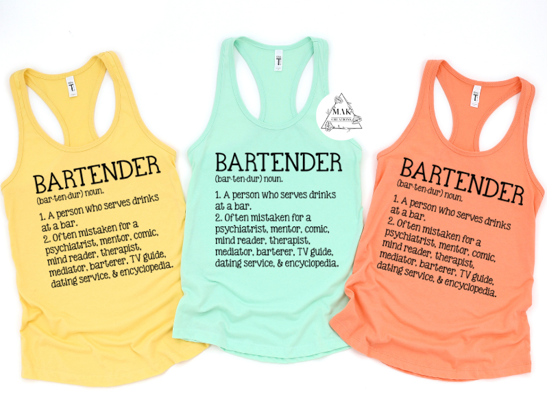 Bartender (AVAILABLE IN ALL SIZES)