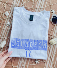 Load image into Gallery viewer, Squadron Squares with Blue Bow
