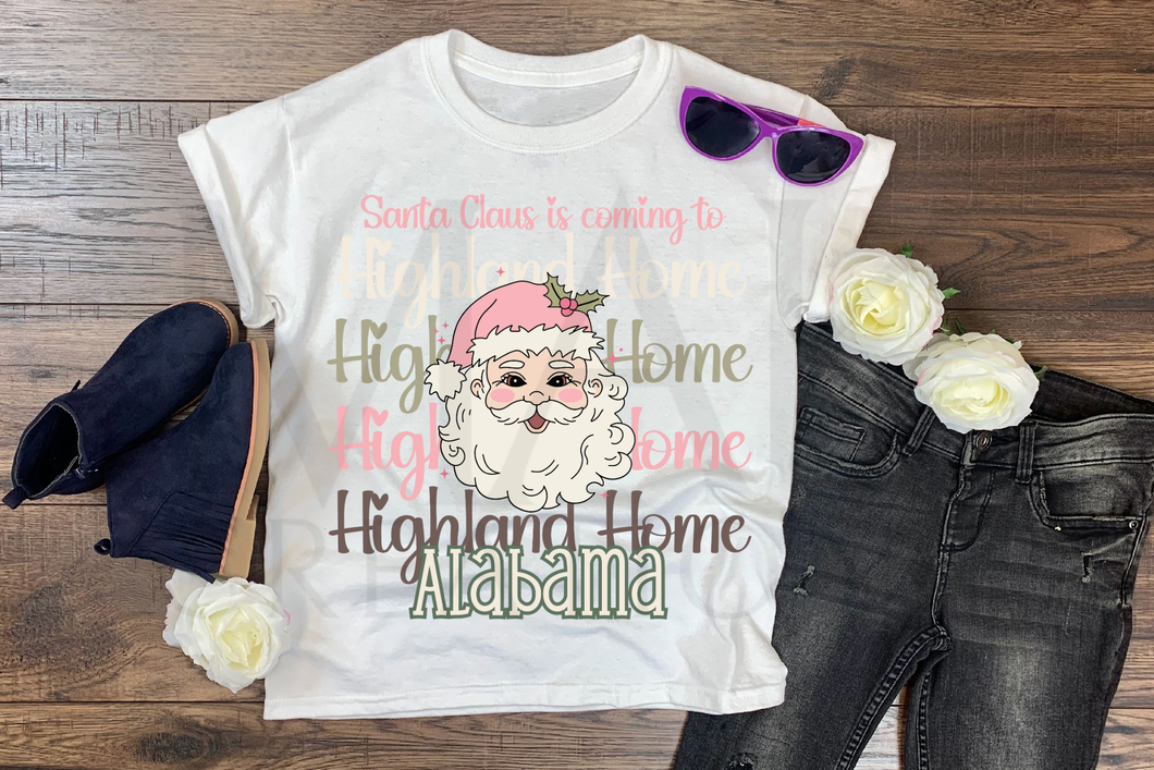 Santa Claus is Coming to HH (pink)