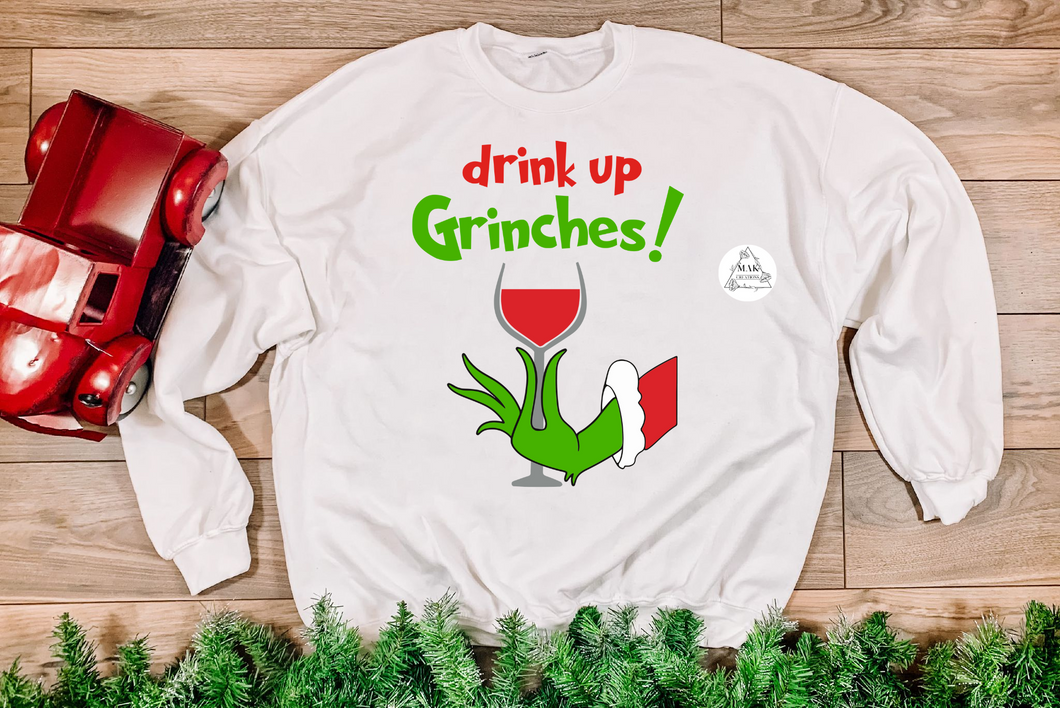 Drink Up Green Guy (AVAILABLE IN ALL SIZES)