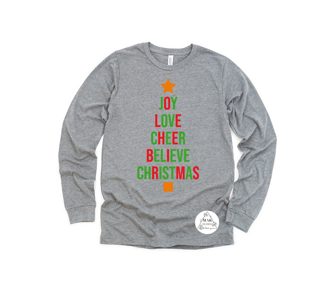 Joy Love Cheer (AVAILABLE IN ALL SIZES)