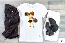 Load image into Gallery viewer, Black and Yellow/Gold Cheerleaders
