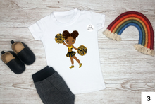 Load image into Gallery viewer, Black and Yellow/Gold Cheerleaders
