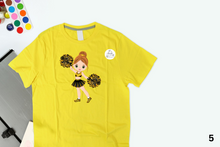 Load image into Gallery viewer, Black and Yellow/Gold Cheerleaders
