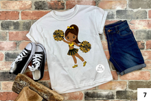 Load image into Gallery viewer, Black and Yellow/Gold Cheerleaders
