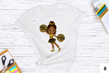 Load image into Gallery viewer, Black and Yellow/Gold Cheerleaders
