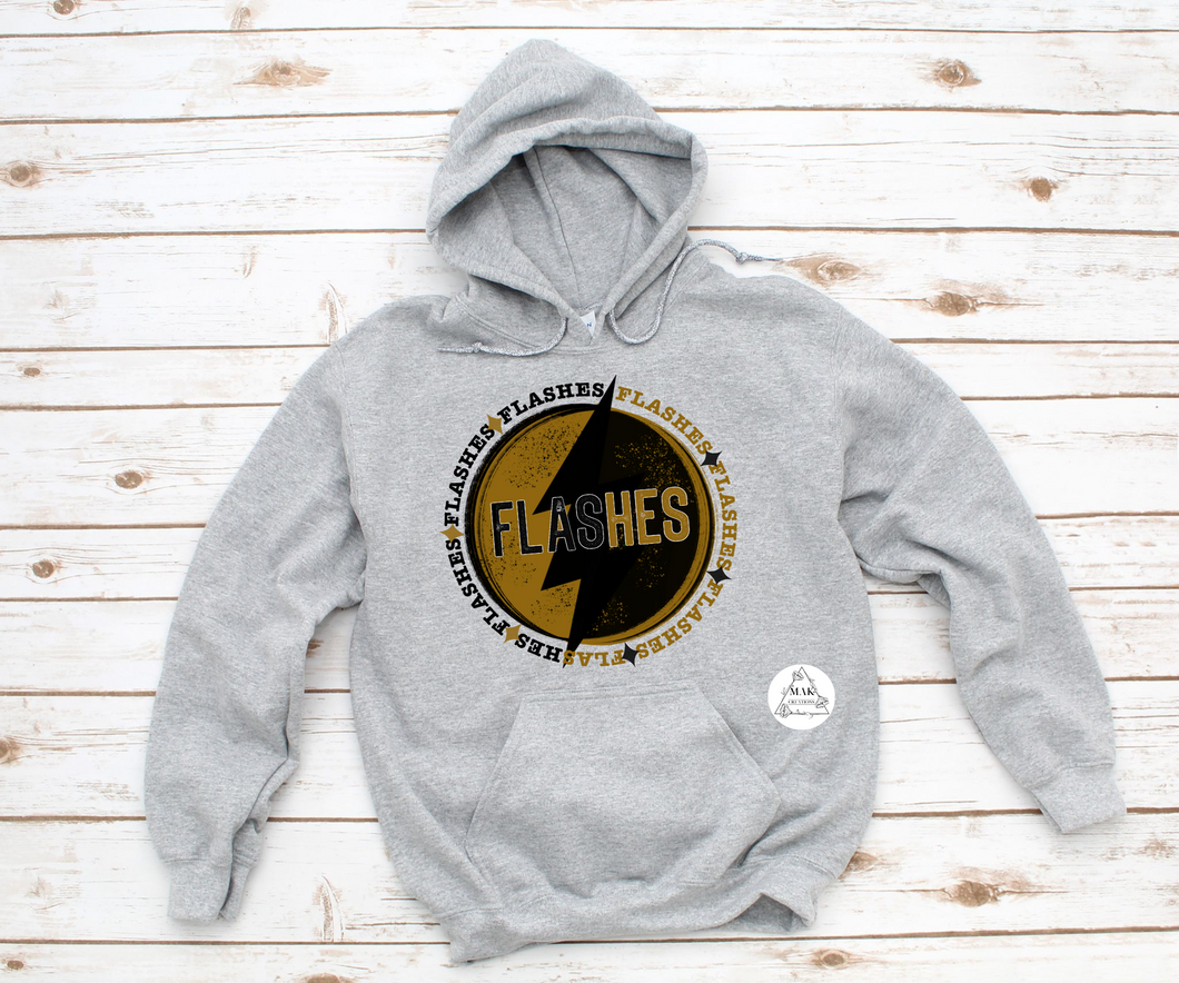 Flashes Gold and Black