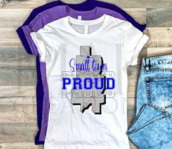 HH Small Town Proud Gray and Blue