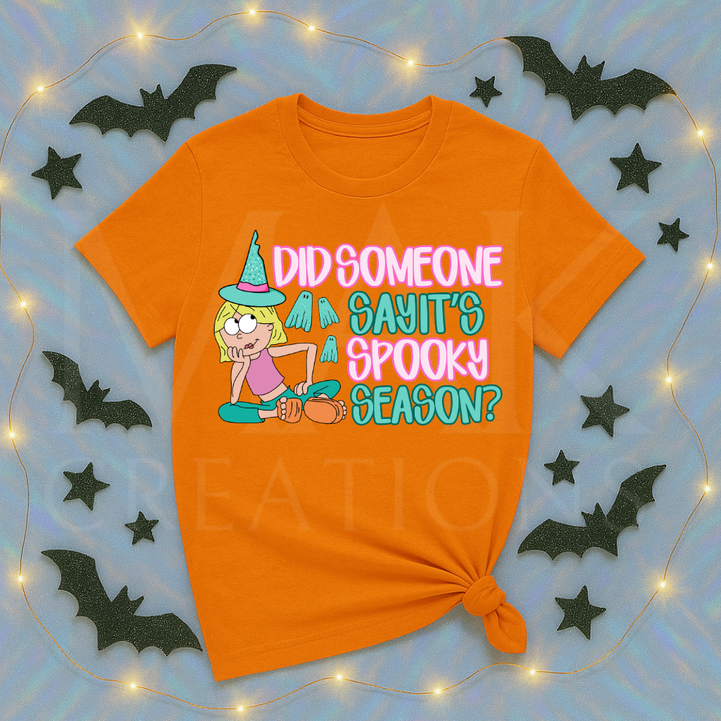 Did Someone Say Spooky Season (teal ghosts)
