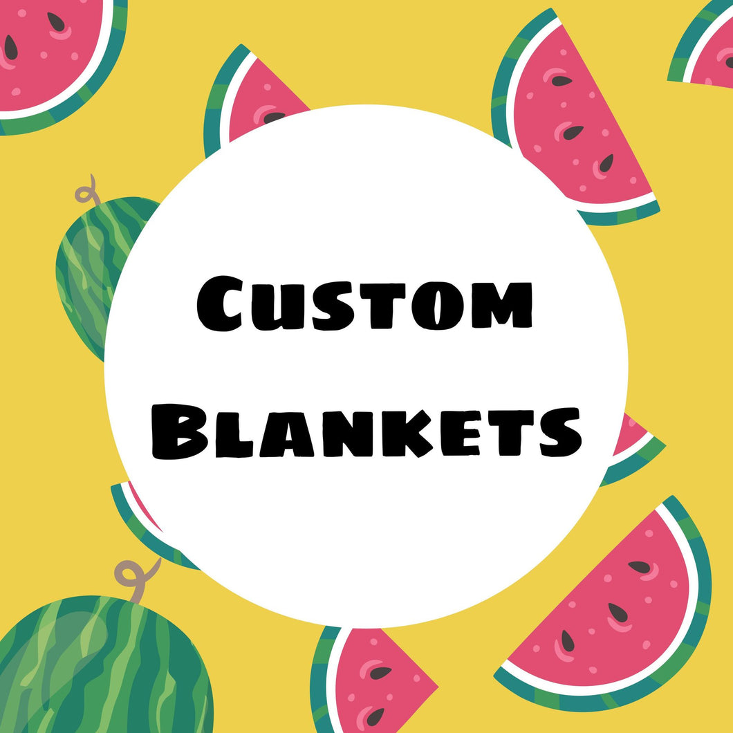 Custom Blanket (Any Design Can Be Placed on Blanket)