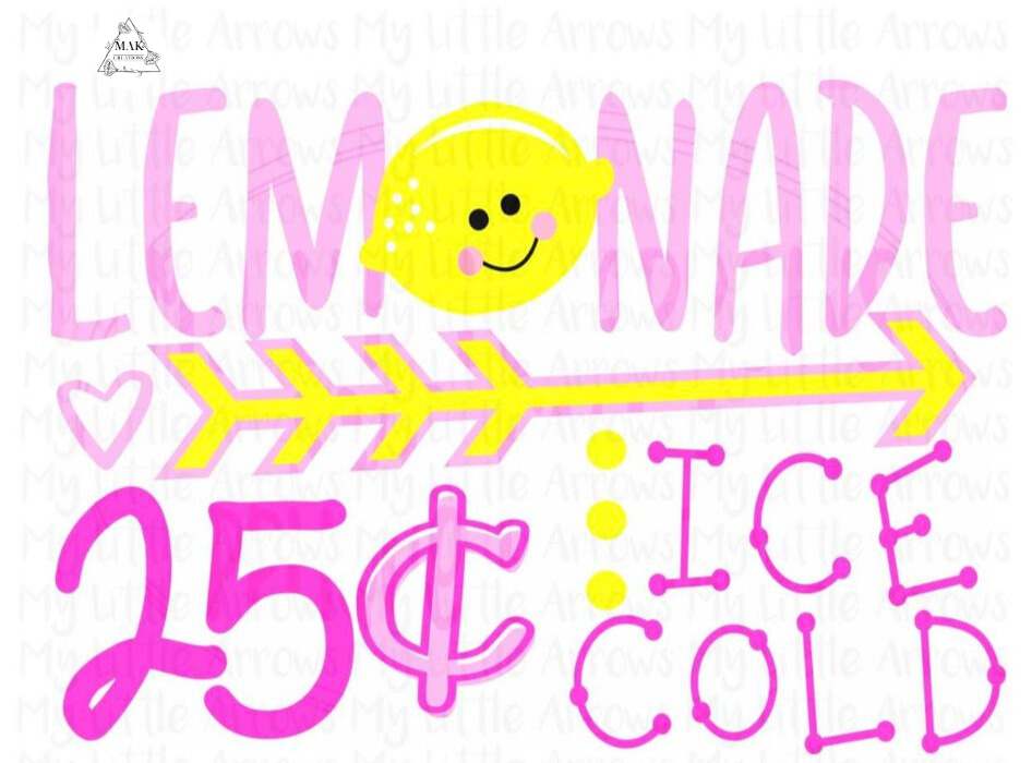 Lemonade Ice Cold (AVAILABLE IN ALL SIZES)