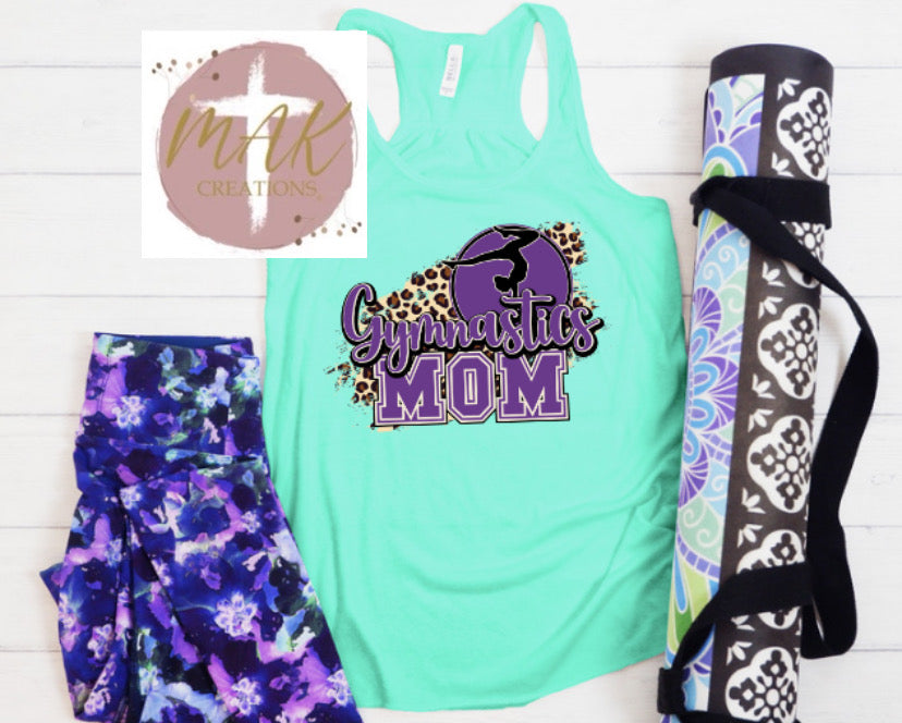 Gymnastics Mom Purple (AVAILABLE IN ALL SIZES)