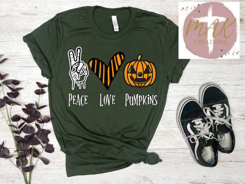 Peace Love Pumpkins #10 (AVAILABLE IN ALL SIZES)