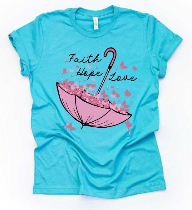 Faith Hope Live Umbrella  (AVAILABLE IN ALL SIZES)