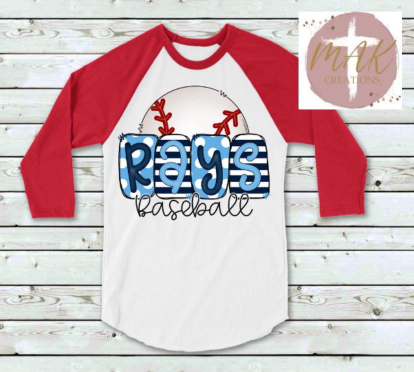 Rays Baseball (AVAILABLE IN ALL SIZES)