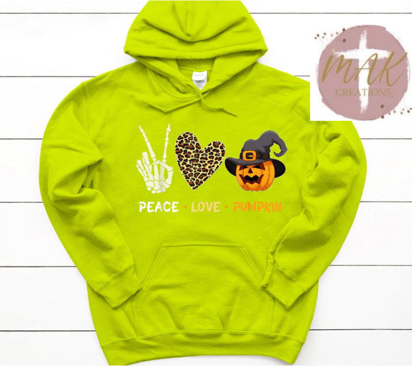 Peace Love Pumpkin #14  (AVAILABLE IN ALL SIZES)