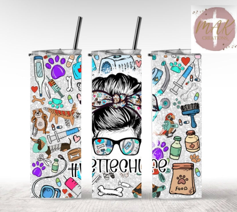 Vet Tech (20 oz Skinny Tumbler)