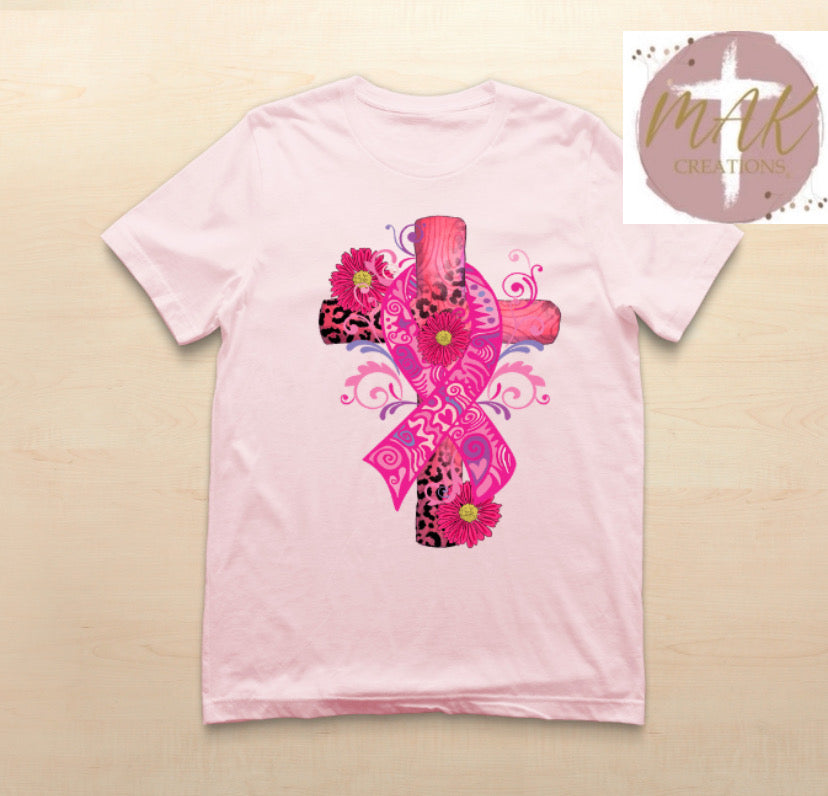 Cross with Ribbon (AVAILABLE IN ALL SIZES)