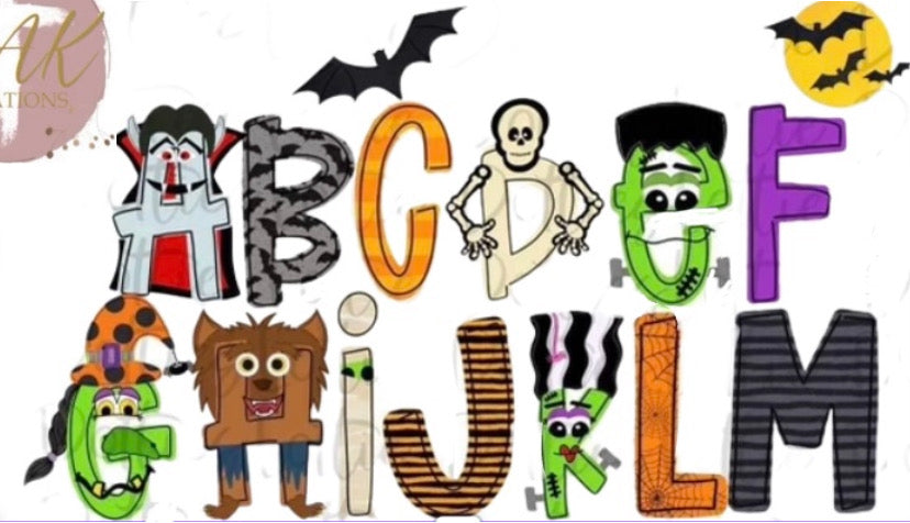 Personalized Halloween Name #6 (AVAILABLE IN ALL SIZES)