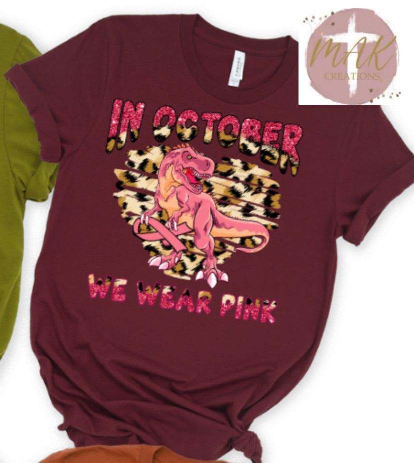 In October (Dinosaur) (ALL SIZES AVAILABLE)