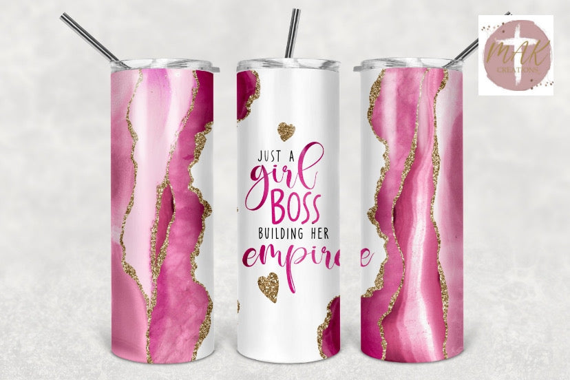 Girl Boss (20 oz Skinny Tumbler)