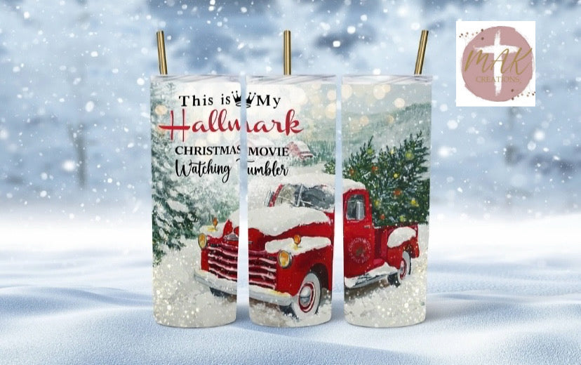 This is my Christmas Movie Watching Tumbler (20 oz Skinny Tumbler)