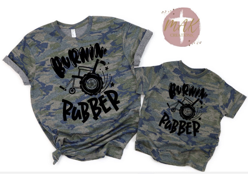 Burnin Rubber (AVAILABLE IN ALL SIZES)