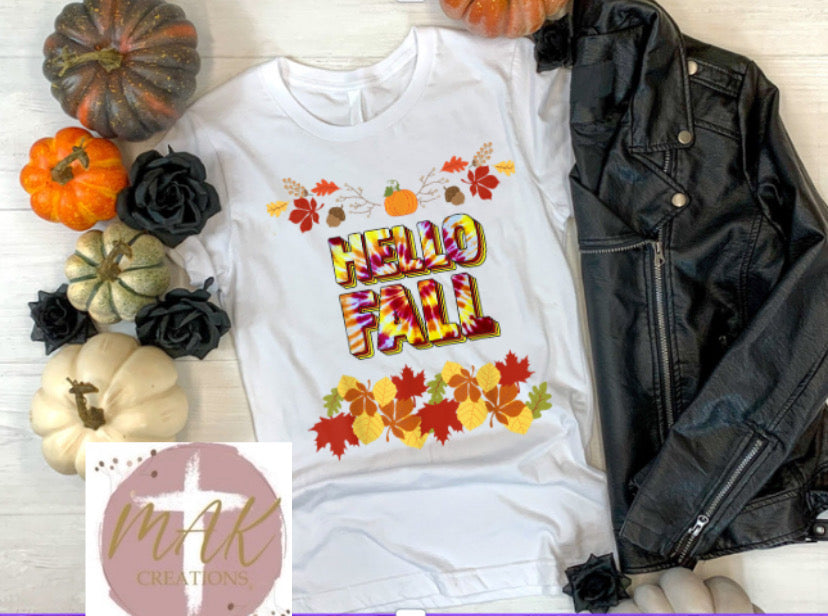 Hello Fall Leaves (AVAILABLE IN ALL SIZES)