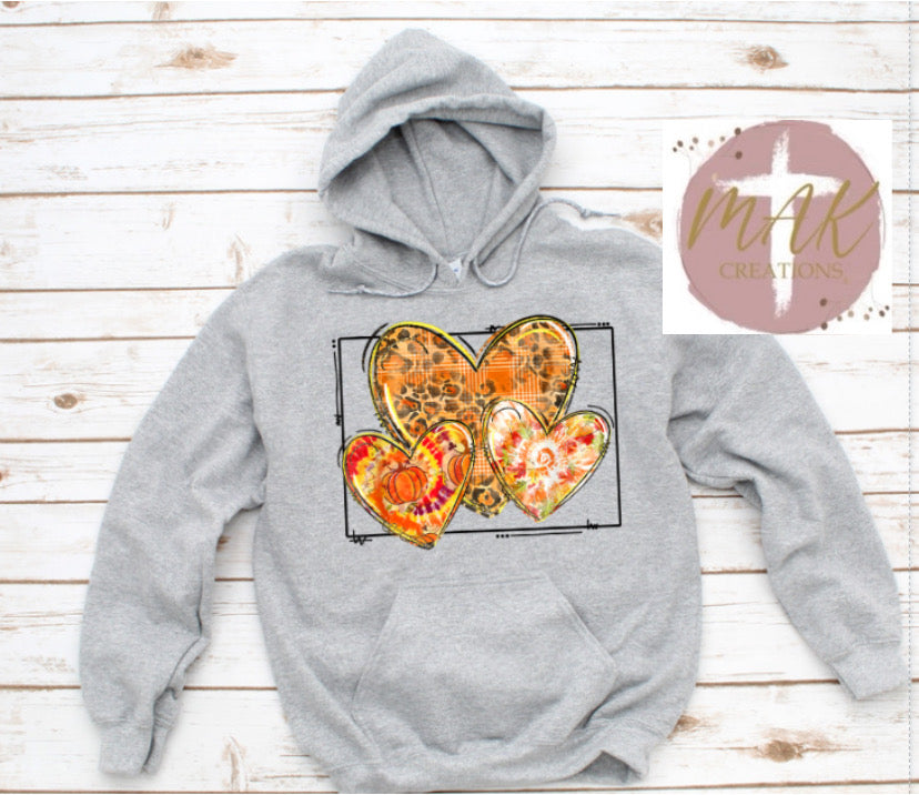 Fall Hearts (AVAILABLE IN ALL SIZES)