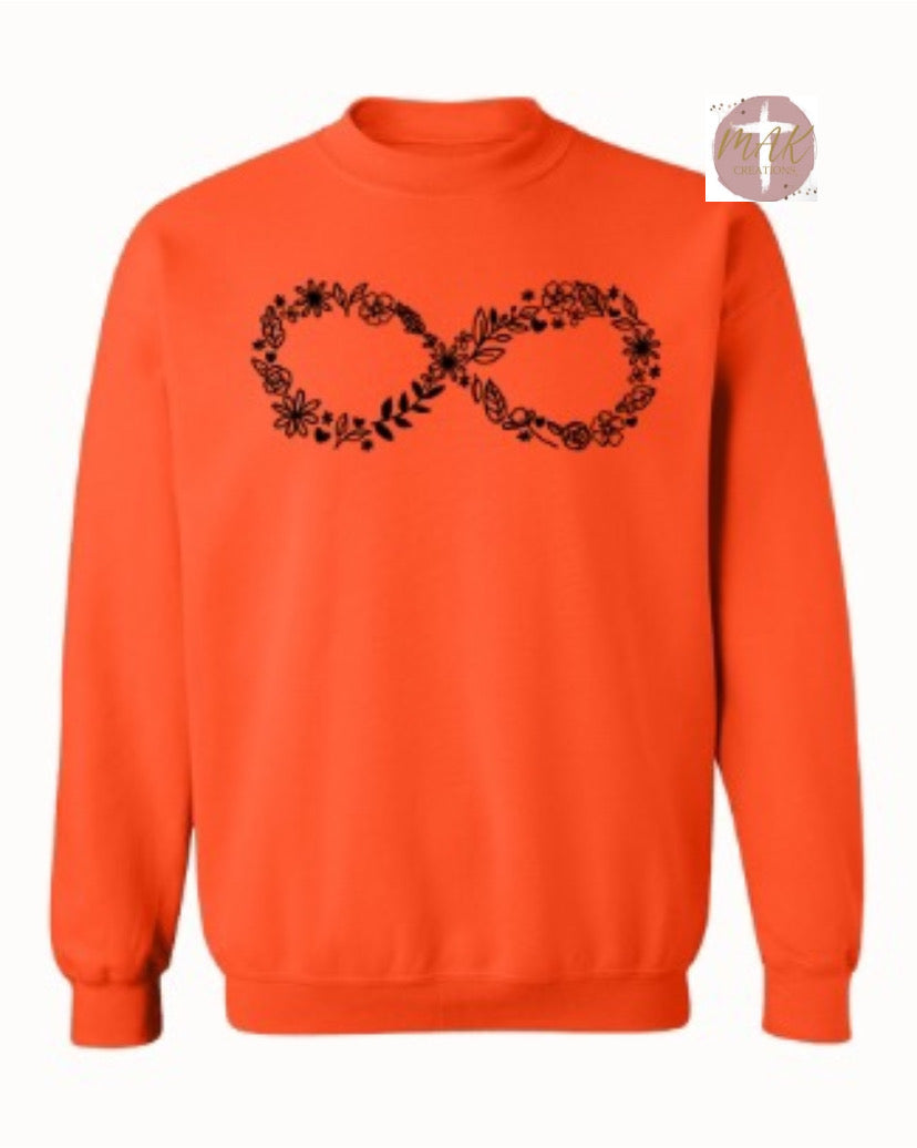 Floral Infinity (Black Print) (AVAILABLE IN ALL SIZES)