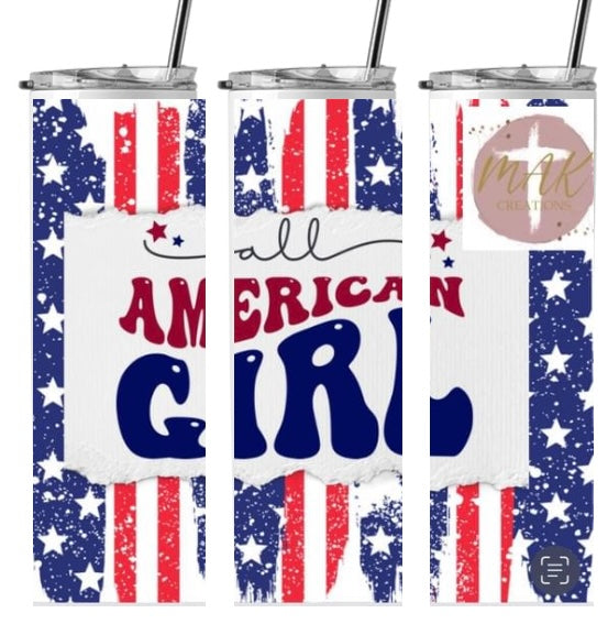 All American Girl/Boy Tumbler