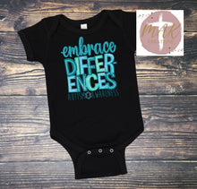 Load image into Gallery viewer, Embrace Differences Autism Awareness (AVAILABLE IN ALL SIZES)
